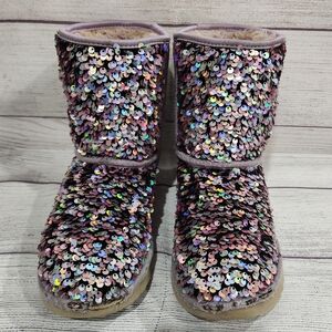 Ugg Glitter Boots Girls Size 3